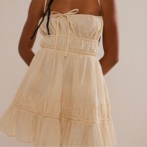 Free People Sundress- Taking Sides Mini in wet plaster